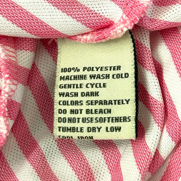 Donald Ross Pink Stripe Golf Polo Shirt - Picture 6 of 7